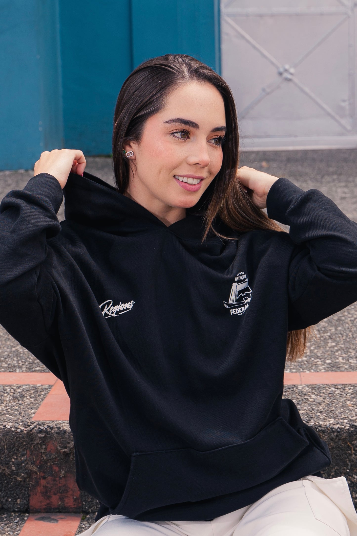 Hoodie Antioquia Federal - Negro