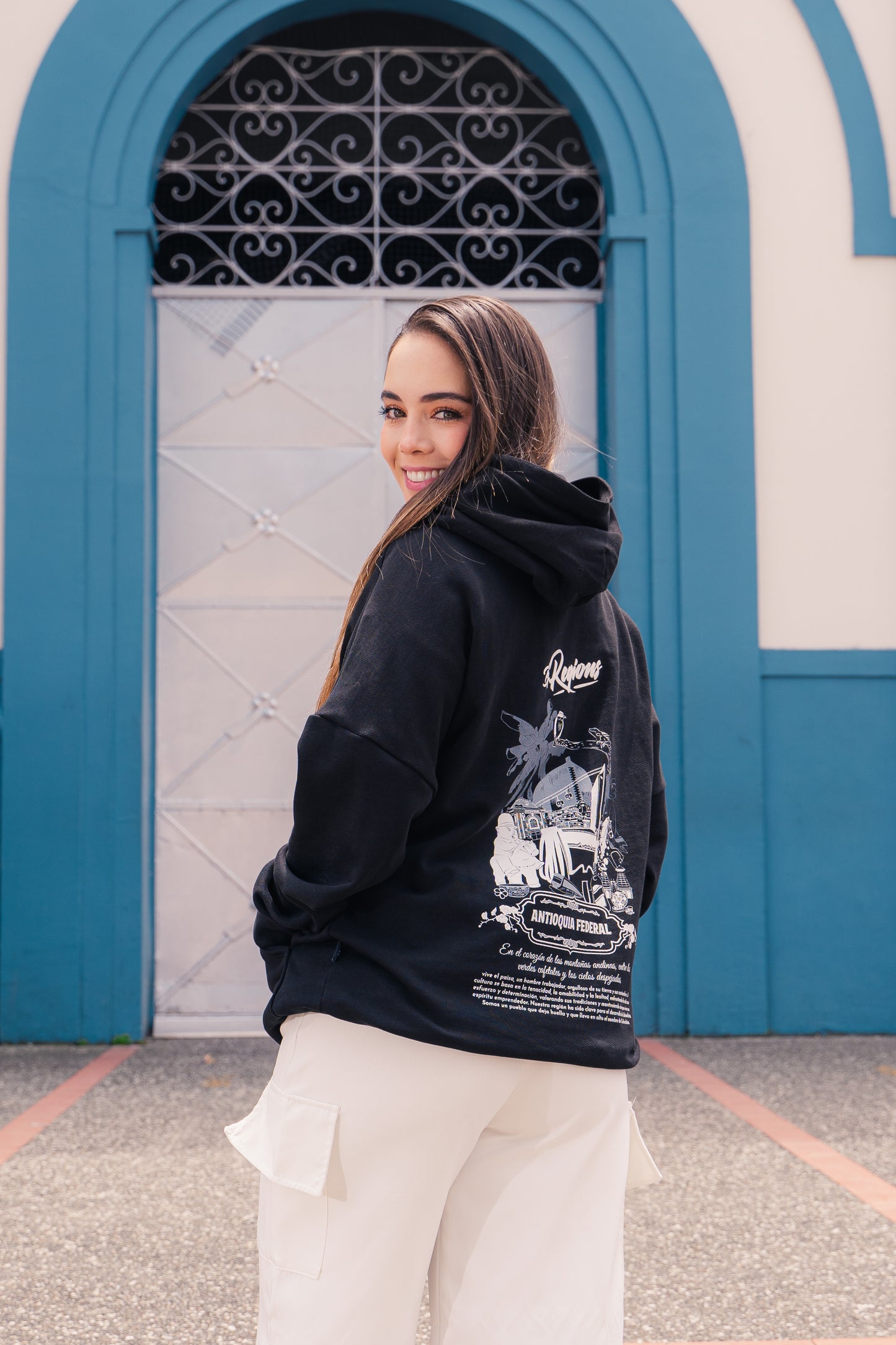 Hoodie Antioquia Federal - Negro