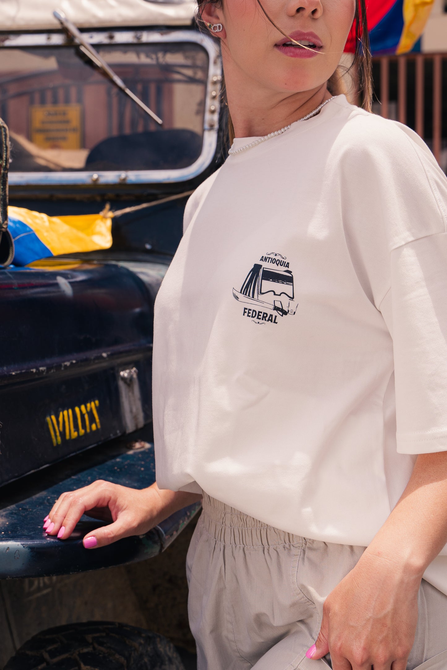 T-Shirt Antioquia Federal - Blanco