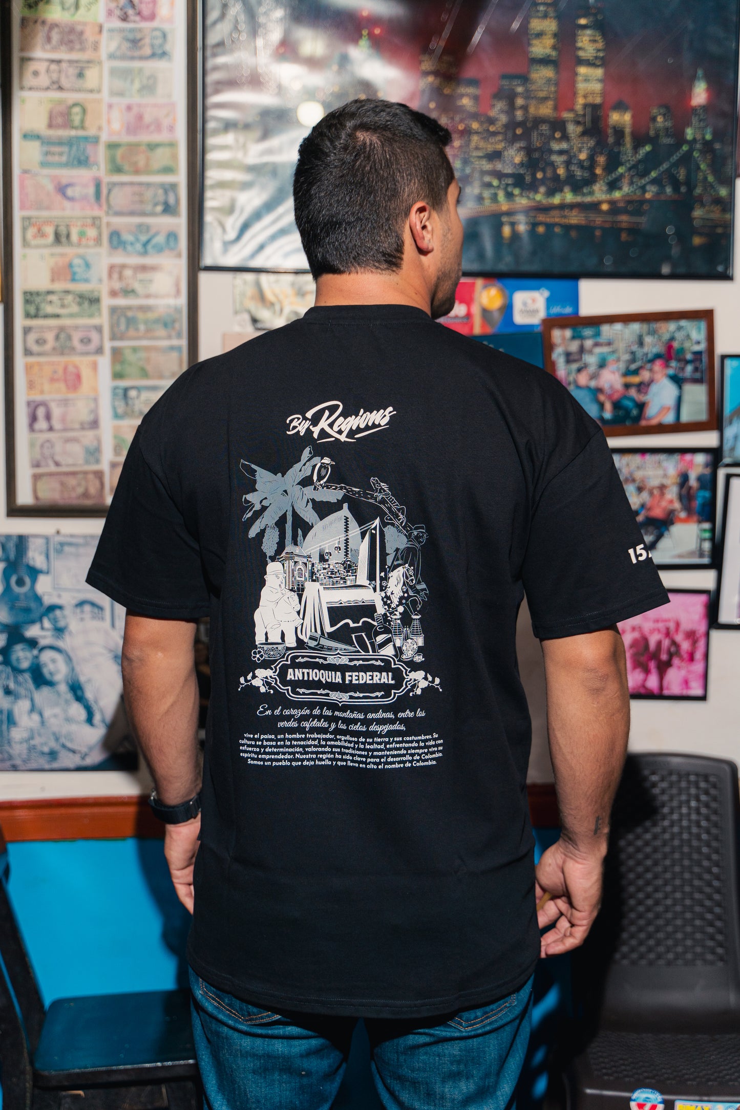 T-Shirt Antioquia Federal - Negro