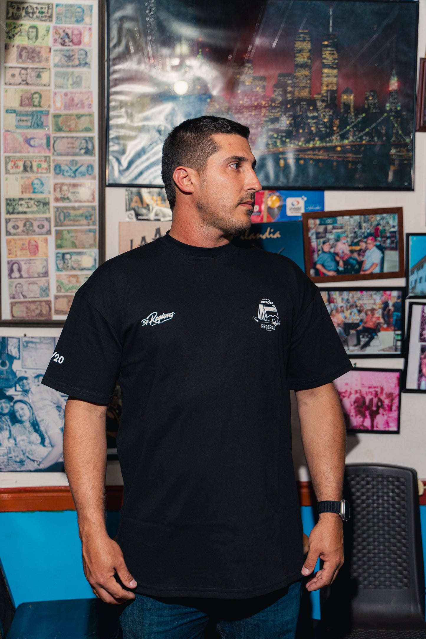T-Shirt Antioquia Federal - Negro