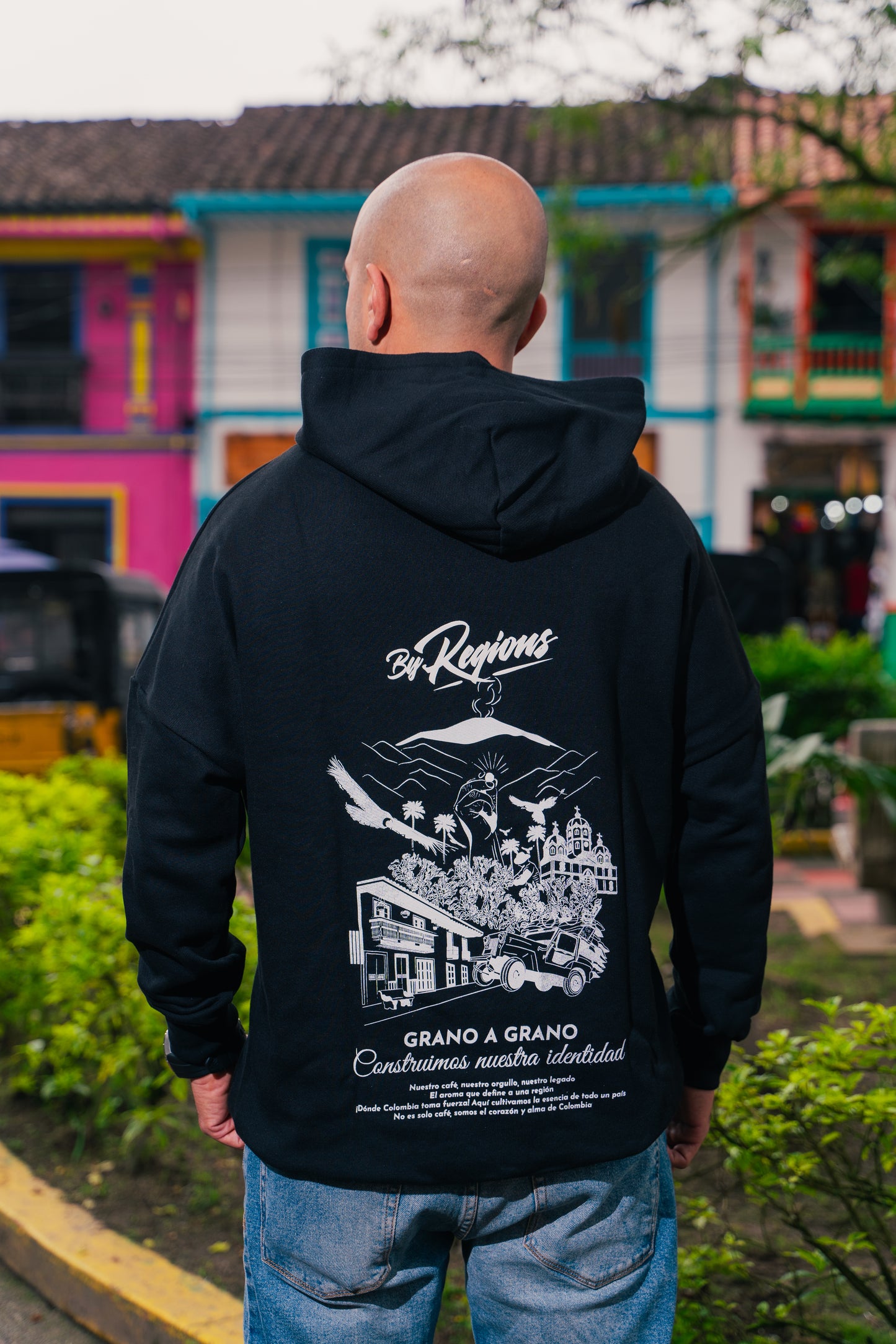 Hoodie Viejo Caldas - Negro