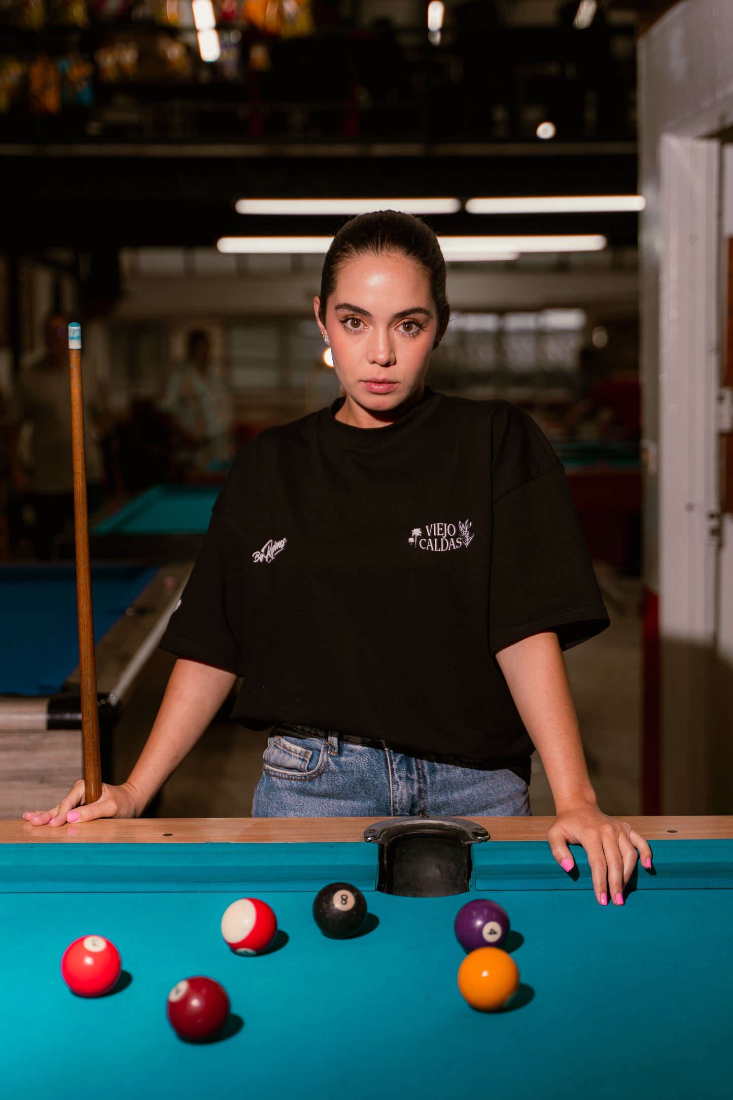 T-Shirt Viejo Caldas - Negro