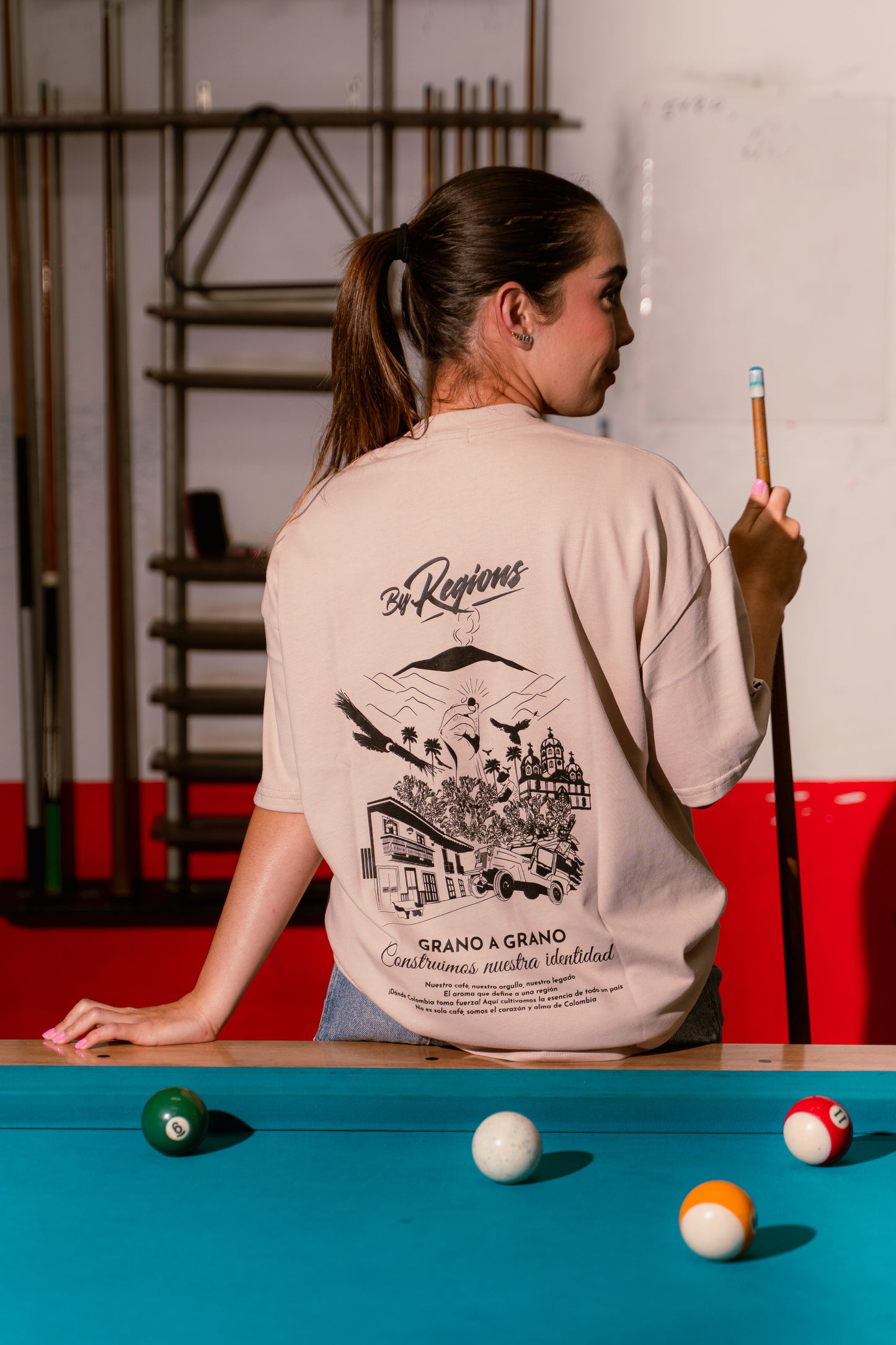 T-Shirt Viejo Caldas - Nude