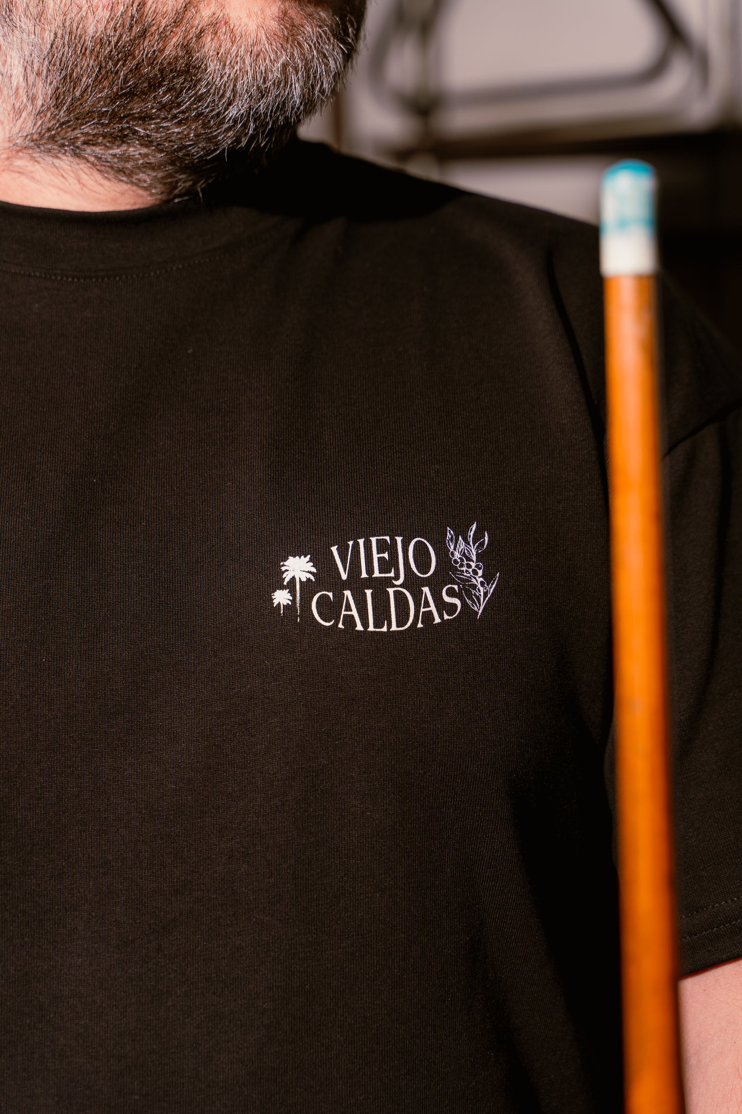 T-Shirt Viejo Caldas - Negro