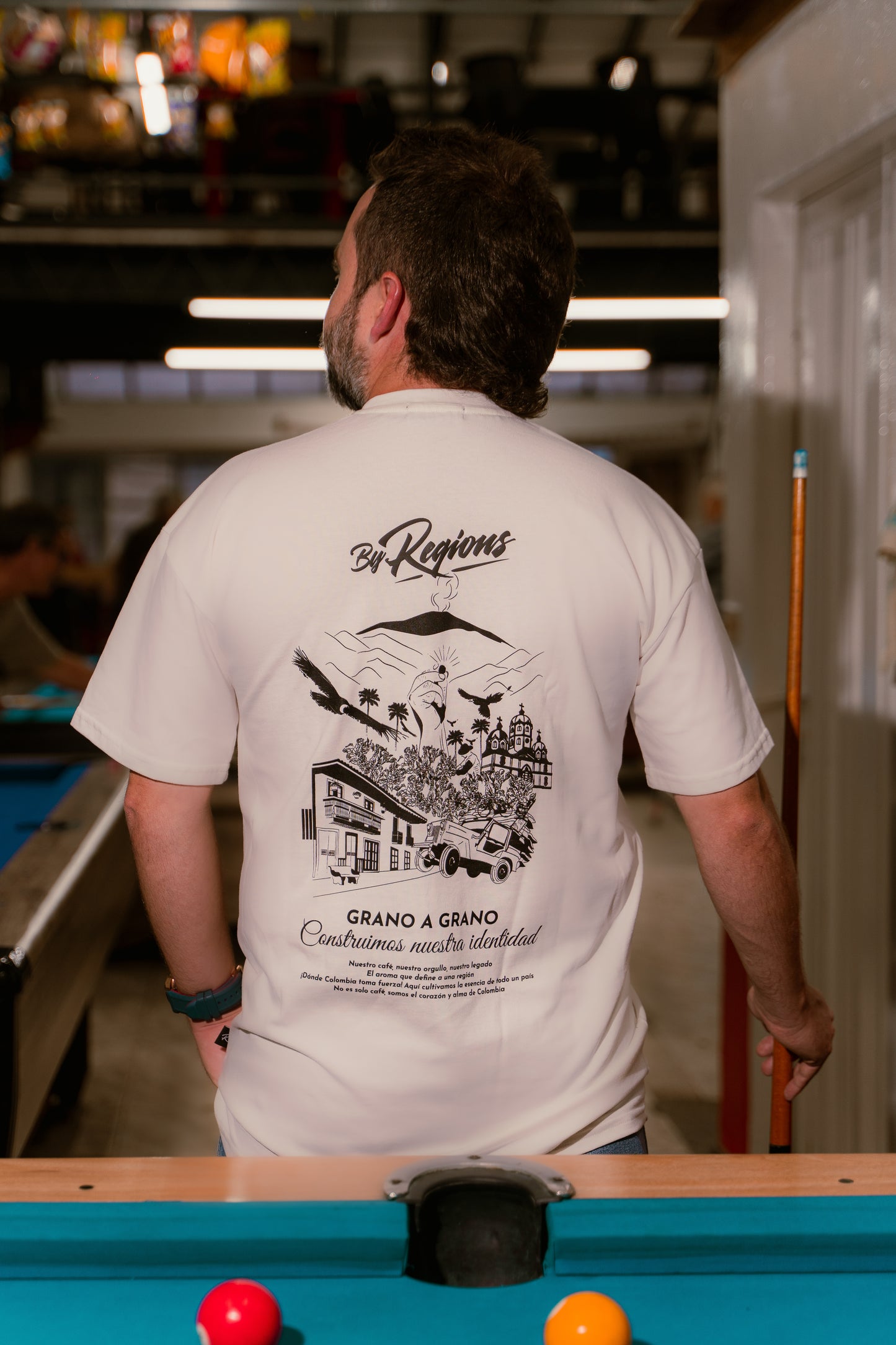 T-Shirt Viejo Caldas - Blanco