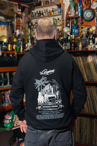 Hoodie Antioquia Federal - Negro